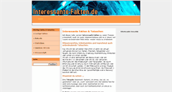 Desktop Screenshot of interessante-fakten.de